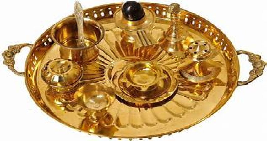 Brass Puja thali