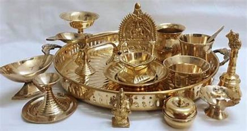 Brass Puja thali